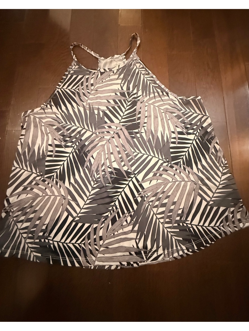 Women’s Old Navy Racerback Active Tank XXL Black White Palm